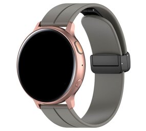 Strap-it Bracelet silicone D-buckle Huawei Watch 3 (Pro) (gris foncé)