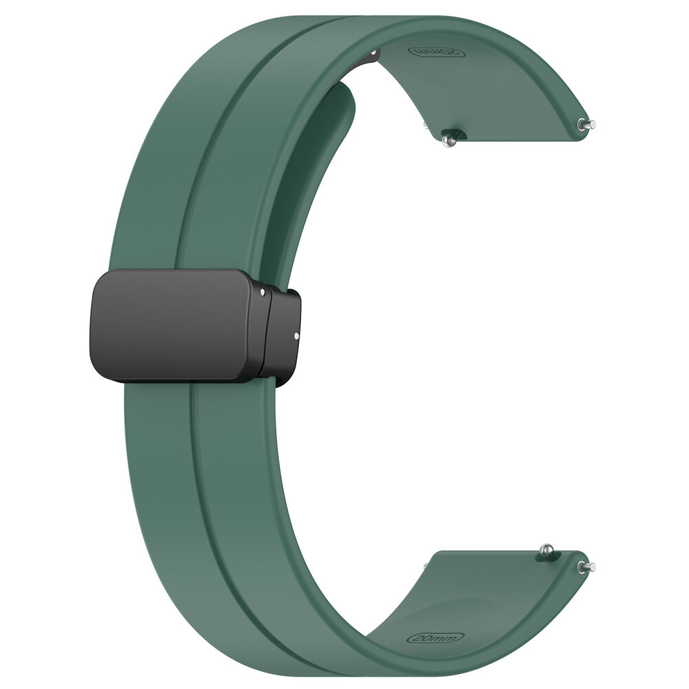 Strap-it Strap-it Bracelet silicone D-buckle Huawei Watch GT Runner (vert foncé)