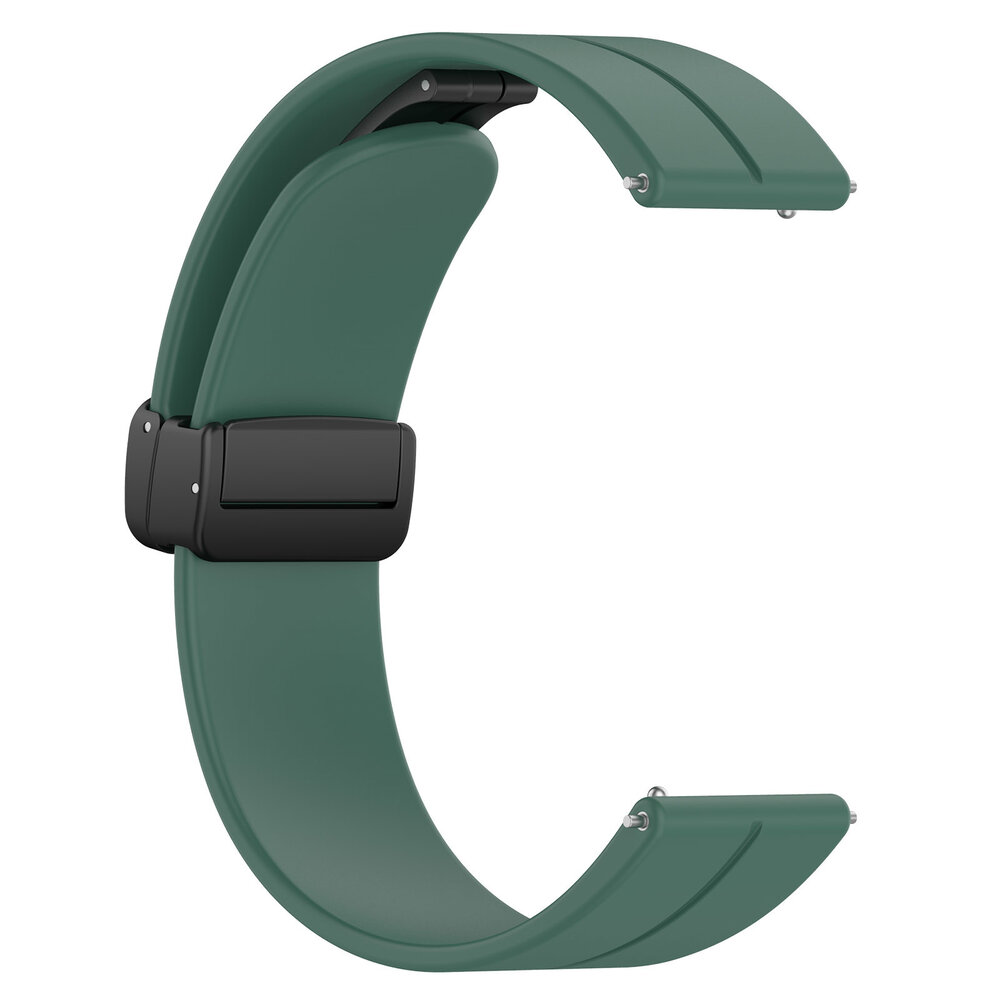 Strap-it Strap-it Bracelet silicone D-buckle Xiaomi Amazfit GTS (vert foncé)