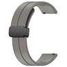 Strap-it Strap-it Bracelet silicone D-buckle Polar Pacer (gris foncé)