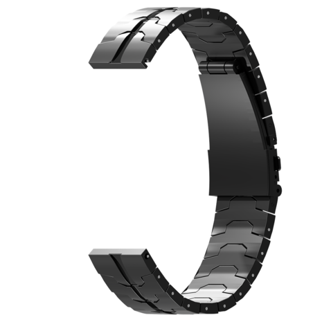 Strap-it Strap-it Bracelet acier fer Xiaomi Mi Watch (noir) Strap-it Strap-it Bracelet acier fer Xiaomi Mi Watch (noir)