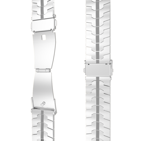 Strap-it Strap-it Bracelet acier fer Huawei Watch GT 3 Pro 46mm (argent)