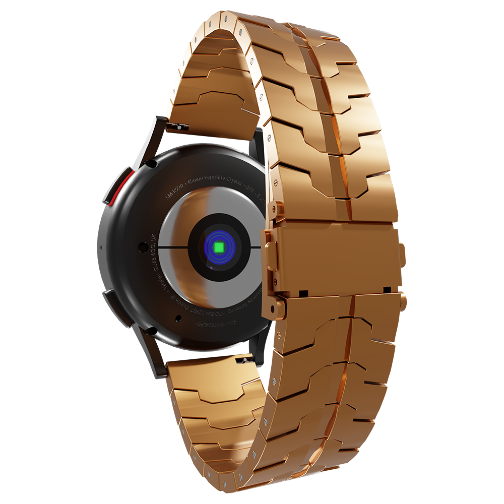 Strap-it Strap-it Bracelet acier fer OnePlus Watch (or rose)