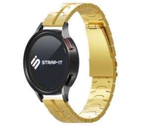 Strap-it Bracelet acier fer Huawei Watch GT 3 46mm (or)