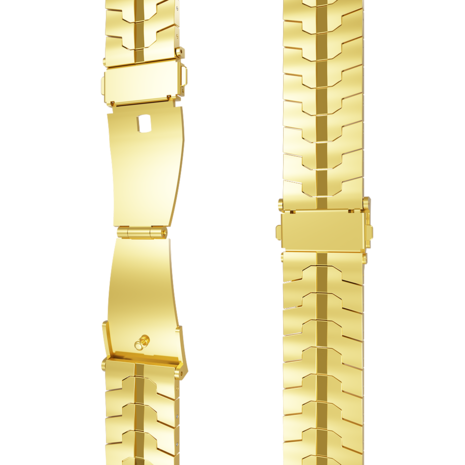 Strap-it Strap-it Bracelet acier fer Huawei Watch GT 3 46mm (or)