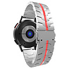 Strap-it Strap-it Bracelet acier fer Fossil Gen 5e 44mm (argent/rouge) Strap-it Strap-it Bracelet acier fer Fossil Gen 5e 44mm (argent/rouge)
