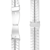 Strap-it Strap-it Bracelet acier fer Samsung Galaxy Watch Active (argent)