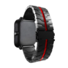 Strap-it Strap-it Bracelet acier fer Amazfit GTS 3 (noir/rouge)