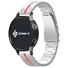 Strap-it Strap-it Bracelet acier fer Polar Unite (argent/rouge) Strap-it Strap-it Bracelet acier fer Polar Unite (argent/rouge)