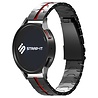 Strap-it Strap-it Bracelet acier fer Samsung Galaxy Watch 42mm (noir/rouge) Strap-it Strap-it Bracelet acier fer Samsung Galaxy Watch 42mm (noir/rouge)