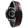 Strap-it Strap-it Bracelet acier fer Samsung Galaxy Watch 42mm (noir/rouge) Strap-it Strap-it Bracelet acier fer Samsung Galaxy Watch 42mm (noir/rouge)