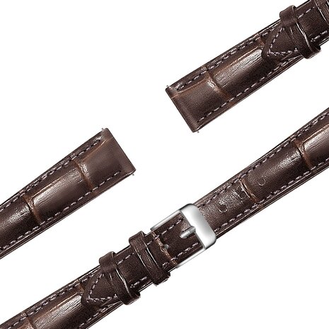 Bandz Bandz Bracelet cuir motif crocodile Garmin Lily 2 (marron) Bandz Bandz Bracelet cuir motif crocodile Garmin Lily 2 (marron)