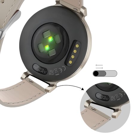 Bandz Bandz Bracelet cuir "Classic" Garmin Lily 2 (beige) Bandz Bandz Bracelet cuir "Classic" Garmin Lily 2 (beige)