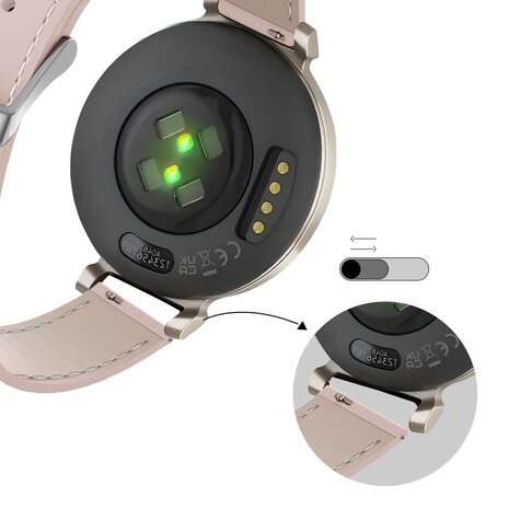 Bandz Bandz Bracelet cuir "Classic" Garmin Lily 2 (rose) Bandz Bandz Bracelet cuir "Classic" Garmin Lily 2 (rose)