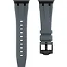 Strap-it Strap-it Bracelet silicone de luxe liquide Apple Watch (gris foncé avec noir) Strap-it Strap-it Bracelet silicone de luxe liquide Apple Watch (gris foncé avec noir)