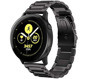 Strap-it Bracelet titane Samsung Galaxy Watch Active (noir)