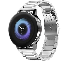 Strap-it Bracelet titane Samsung Galaxy Watch Active (argent)