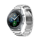 Strap-it Bracelet titane Samsung Galaxy Watch 3 45mm (argent)