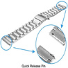 Strap-it Strap-it Bracelet titane Samsung Galaxy Watch 46mm (argent) Strap-it Strap-it Bracelet titane Samsung Galaxy Watch 46mm (argent)