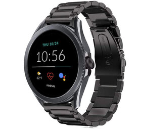 Strap-it Bracelet titane Fossil Gen 5e 44mm (noir)
