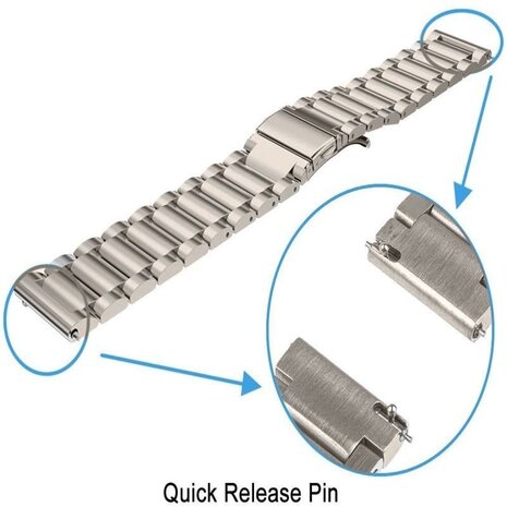 Strap-it Strap-it Bracelet titane Xiaomi Amazfit GTS (titanium)