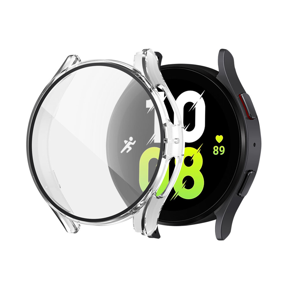 Strap-it Strap-it Coque rigide avec verre Samsung Galaxy Watch 5 40mm (transparent)