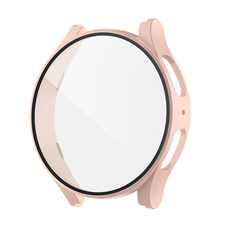 Strap-it Strap-it Coque rigide avec verre Samsung Galaxy Watch 5 40mm (sable rose)