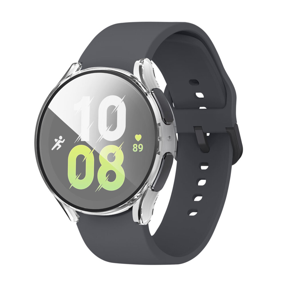 Strap-it Strap-it Coque rigide avec verre Samsung Galaxy Watch 5 44mm (transparent)