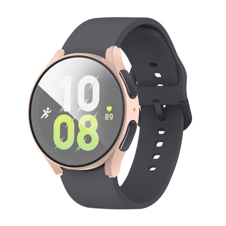 Strap-it Strap-it Coque rigide avec verre Samsung Galaxy Watch 5 44mm (sable rose) Strap-it Strap-it Coque rigide avec verre Samsung Galaxy Watch 5 44mm (sable rose)