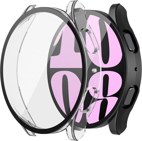 Strap-it Strap-it Coque rigide avec verre Samsung Galaxy Watch 6 40mm (transparent)