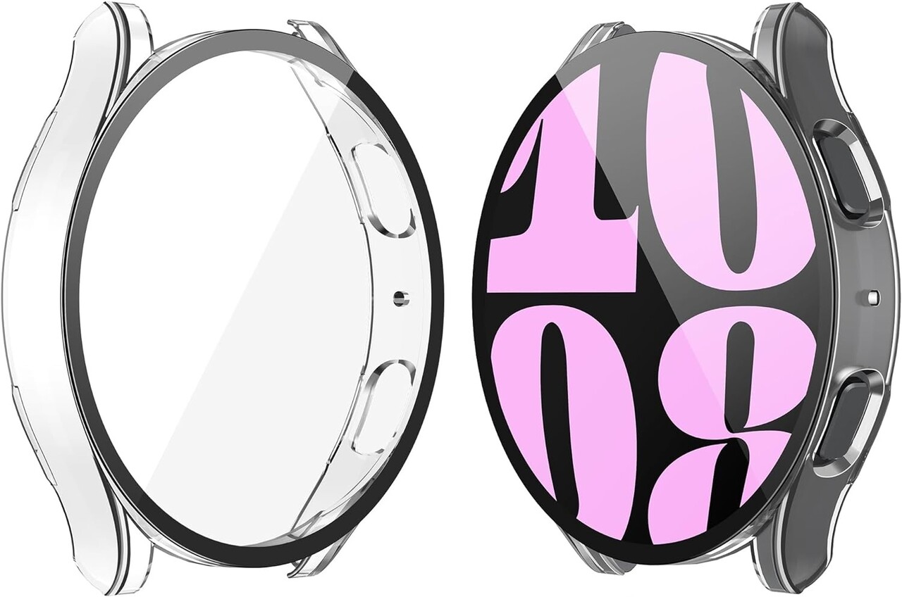 Strap-it Strap-it Coque rigide avec verre Samsung Galaxy Watch 6 40mm (transparent)