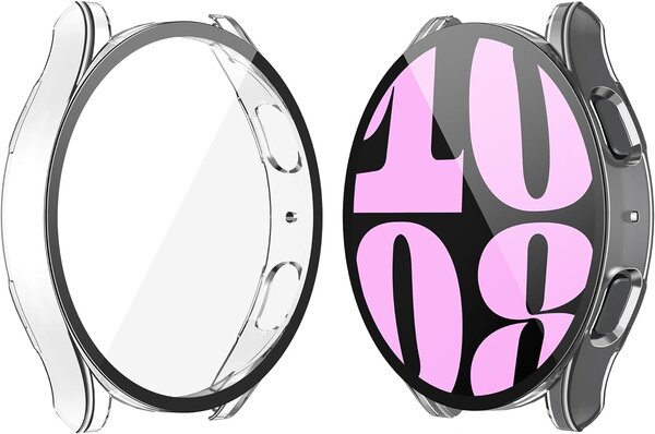 Strap-it Strap-it Coque rigide avec verre Samsung Galaxy Watch 6 40mm (transparent)