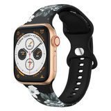 Strap-it Bracelet Grey Flower Apple Watch