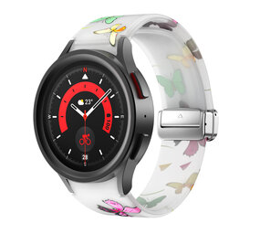 Strap-it Bracelet magnetique Luminous Butterfly Samsung Galaxy Watch 5 Pro