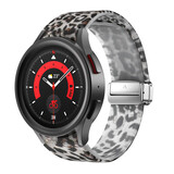 Strap-it Bracelet magnetique Clear Leopard Samsung Galaxy Watch 5 Pro Strap-it Bracelet magnetique Clear Leopard Samsung Galaxy Watch 5 Pro