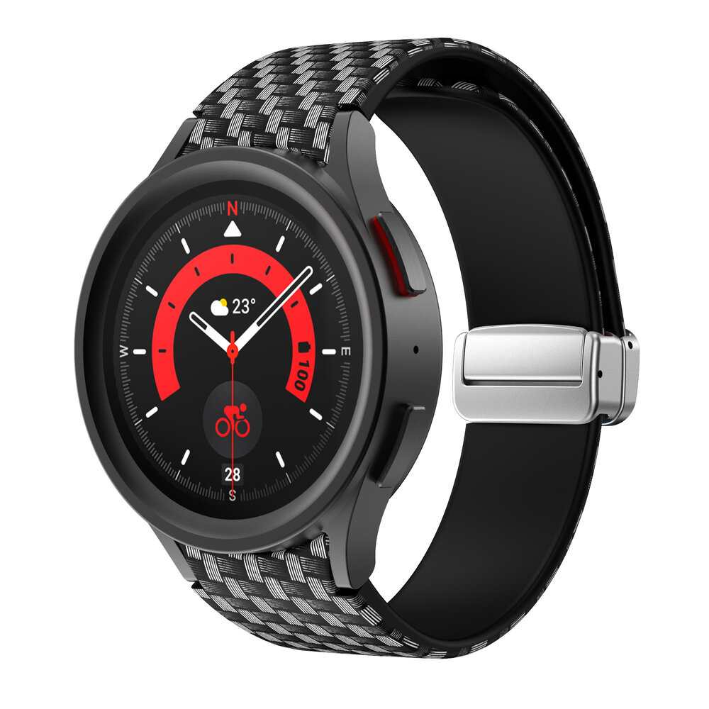 Strap-it Strap-it Bracelet magnetique Carbon Fibre Samsung Galaxy Watch 5 Pro Strap-it Strap-it Bracelet magnetique Carbon Fibre Samsung Galaxy Watch 5 Pro