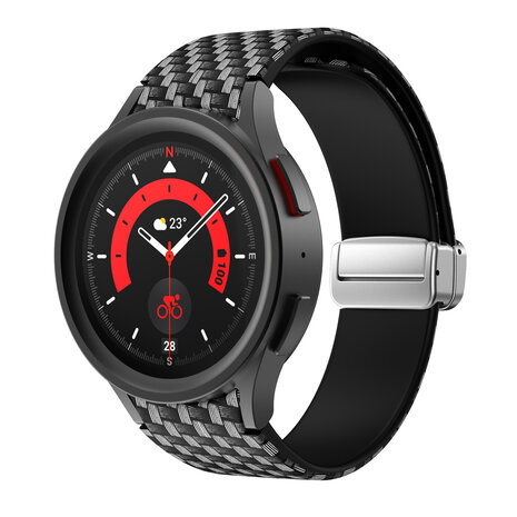 Strap-it Strap-it Bracelet magnetique Carbon Fibre Samsung Galaxy Watch 5 Pro Strap-it Strap-it Bracelet magnetique Carbon Fibre Samsung Galaxy Watch 5 Pro
