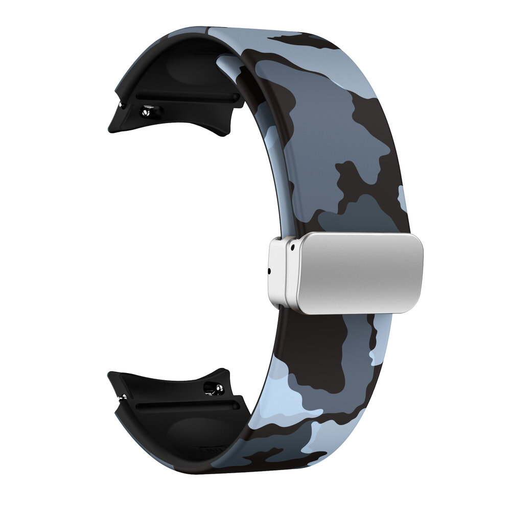 Strap-it Strap-it Bracelet magnetique Grey Camo Samsung Galaxy Watch 5 Pro