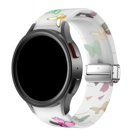 Strap-it Strap-it Bracelet magnetique Luminous Butterfly Samsung Galaxy Watch 5 40mm Strap-it Strap-it Bracelet magnetique Luminous Butterfly Samsung Galaxy Watch 5 40mm