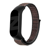 Bandz Bandz Bracelet nylon loop Xaomi Mi Band 6 (noir melange)