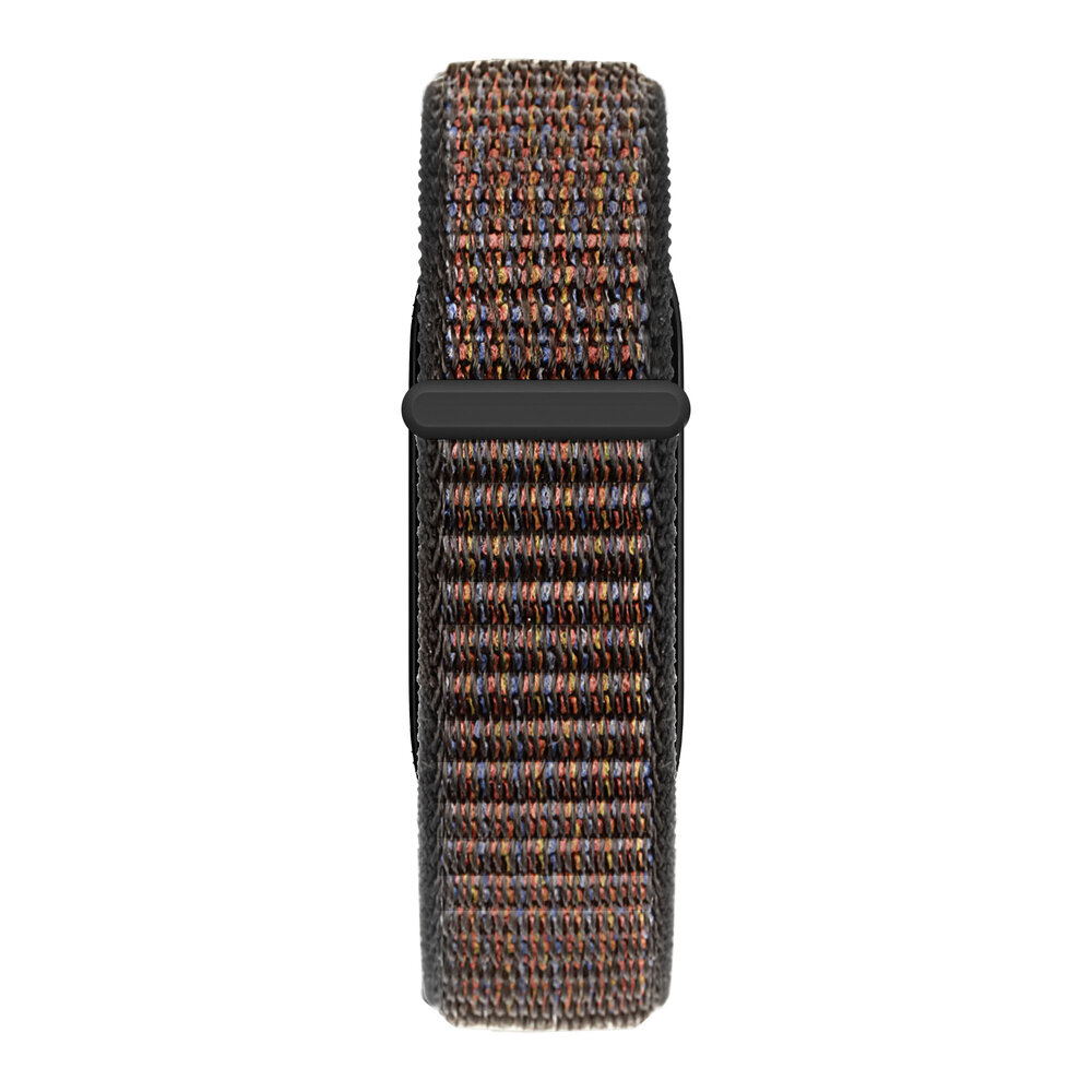 Bandz Strap-it Bandz Bracelet nylon loop Xaomi Mi Band 6 (noir melange)