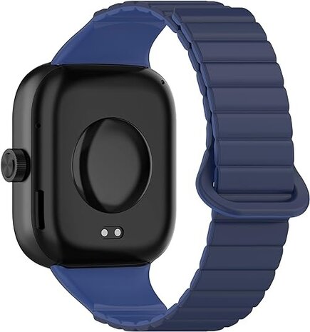 Strap-it Strap-it Bracelet silicone magnetique Redmi Watch 4 (bleu duo)