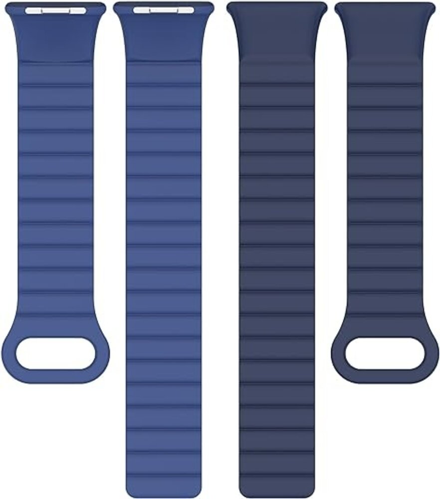 Strap-it Strap-it Bracelet silicone magnetique Redmi Watch 4 (bleu duo)