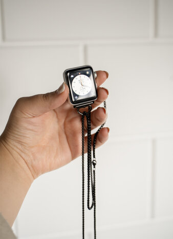 Strap-it Strap-it Collier Apple Watch avec coeur (noir)
