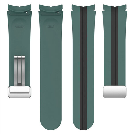 Strap-it Strap-it Bracelet magnétque sport Samsung Galaxy Watch 5 44mm (vert/noir) Strap-it Strap-it Bracelet magnétque sport Samsung Galaxy Watch 5 44mm (vert/noir)