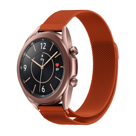 Strap-it Strap-it Bracelet Milanais Samsung Galaxy Watch 3 41mm (orange) Strap-it Strap-it Bracelet Milanais Samsung Galaxy Watch 3 41mm (orange)