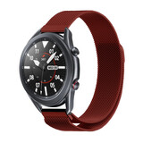 Strap-it Bracelet Milanais Samsung Galaxy Watch 3 45mm (rouge)