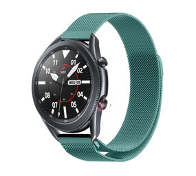 Strap-it Bracelet Milanais Samsung Galaxy Watch 3 45mm (vert) Strap-it Bracelet Milanais Samsung Galaxy Watch 3 45mm (vert)