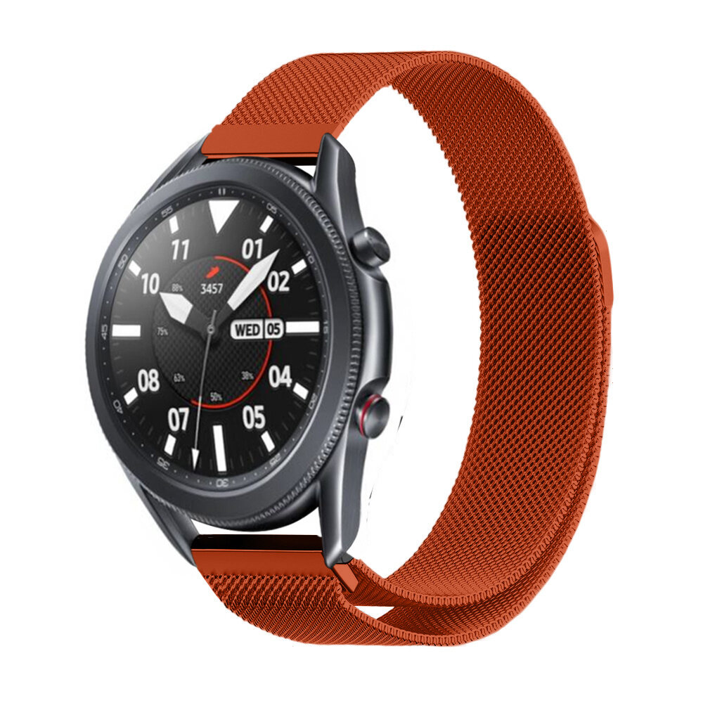 Strap-it Strap-it Bracelet Milanais Samsung Galaxy Watch 3 45mm (orange)