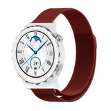 Strap-it Bracelet Milanais Huawei Watch GT 3 Pro 43mm (rouge) Strap-it Bracelet Milanais Huawei Watch GT 3 Pro 43mm (rouge)